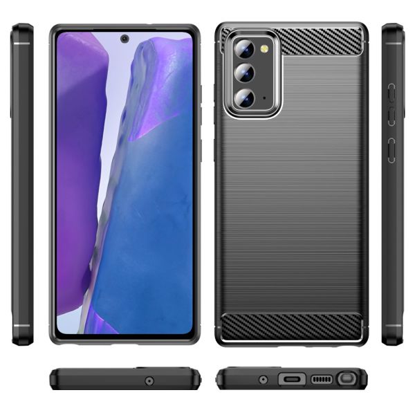 Kryt na Samsung Galaxy Note 20 Ultra Carbon černý