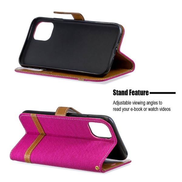 Pouzdro pro iPhone 11 Pro Jeans růžový