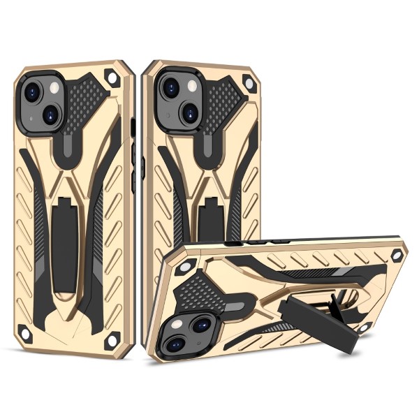 Kryt na iPhone 13 Pro odolný kickstand zlatý