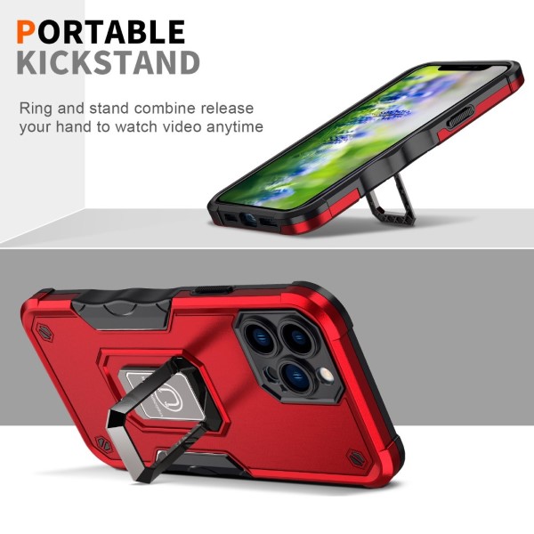 Kryt na iPhone 14 Pro odolný Kickstand růžový