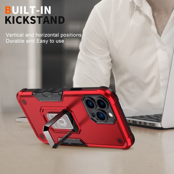 Kryt na iPhone 14 Pro odolný Kickstand modrý
