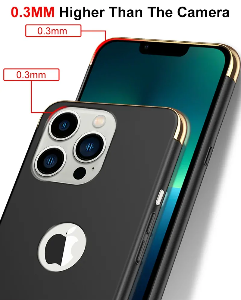 Kryt na iPhone 14 Pro Shockproof zlatý