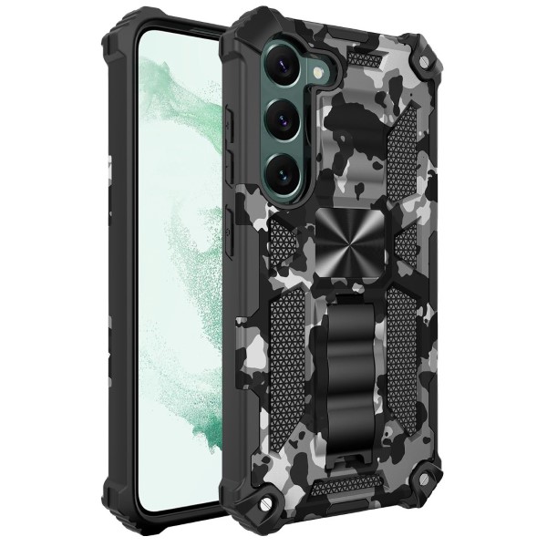 Kryt na Samsung Galaxy S23 odolný Camo světle modrý