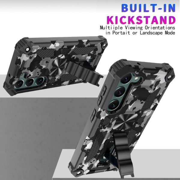 Kryt na Samsung Galaxy S23+ odolný Camo zelený