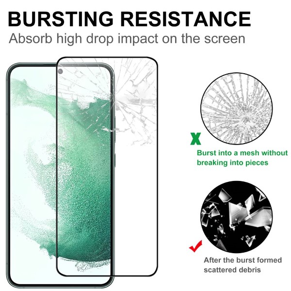 Tvrzené sklo na Samsung Galaxy S23+  (podpora odemykání otiskem prstu) černé