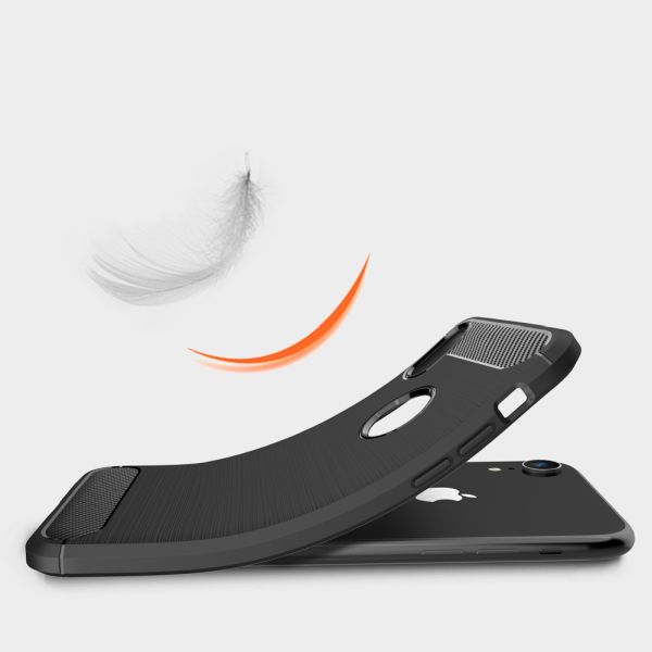 Kryt na iPhone Xr Carbon šedý
