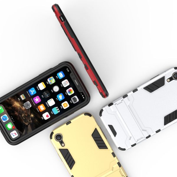 Kryt na iPhone Xr odolný Army clip zlatý