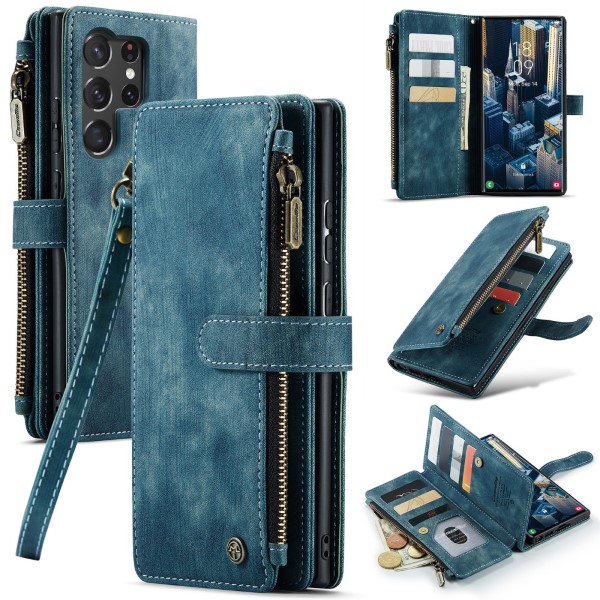 Pouzdro na Samsung Galaxy S23 Ultra CASEME Deluxe modré