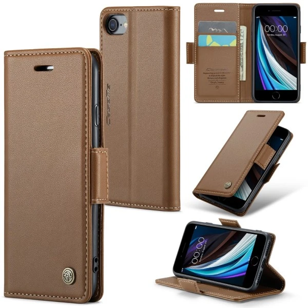 Pouzdro CASEME pro iPhone 7 / 8 / SE (2020/2022) Smooth hnědé