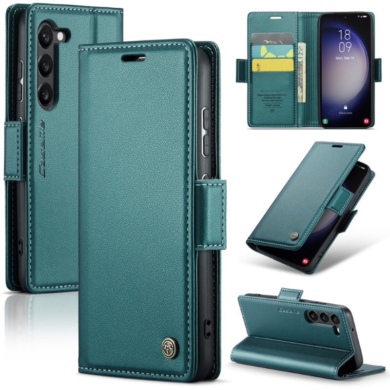 Pouzdro na Samsung Galaxy S24 Plus CASEME smooth zelené