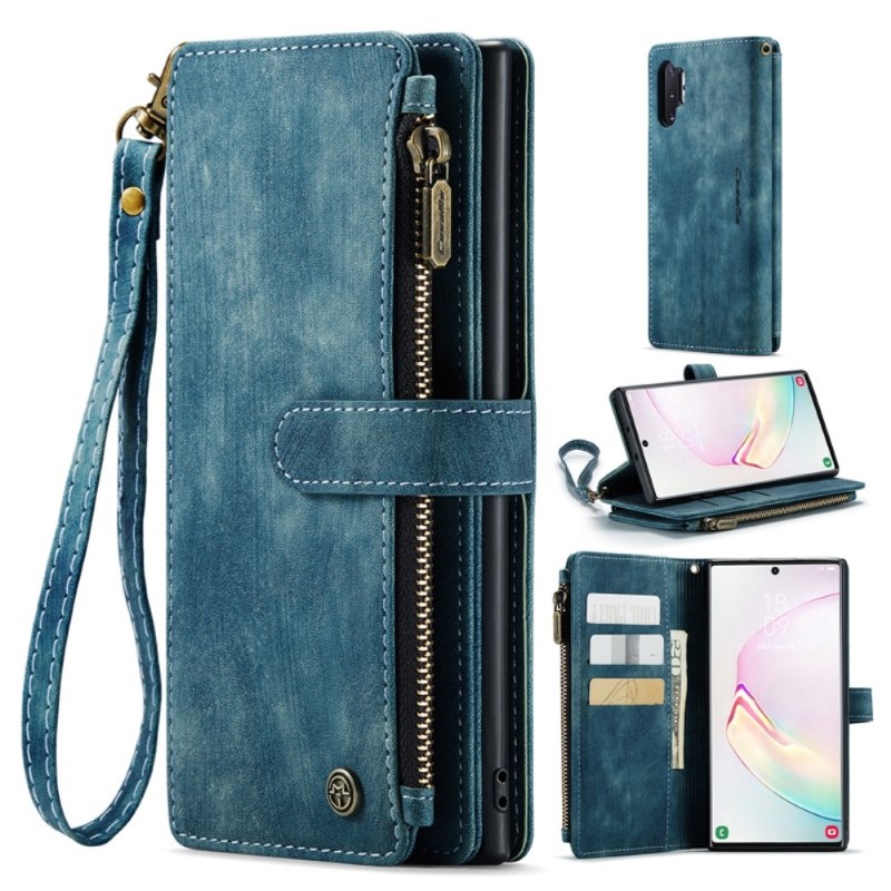Pouzdro na Samsung Galaxy Note 10 Plus CASEME Deluxe modré