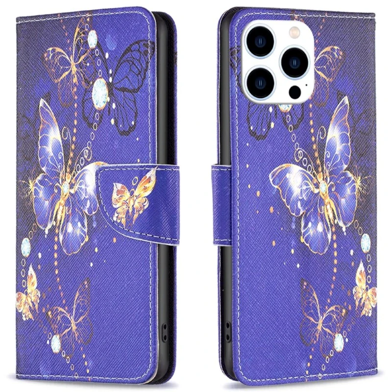Pouzdro pro iPhone 16 Pro Motýl fialové