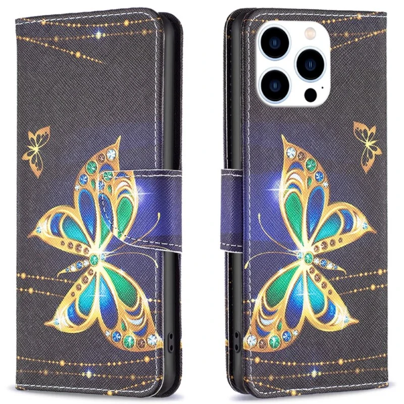 Pouzdro pro iPhone 16 Pro Motýl černé