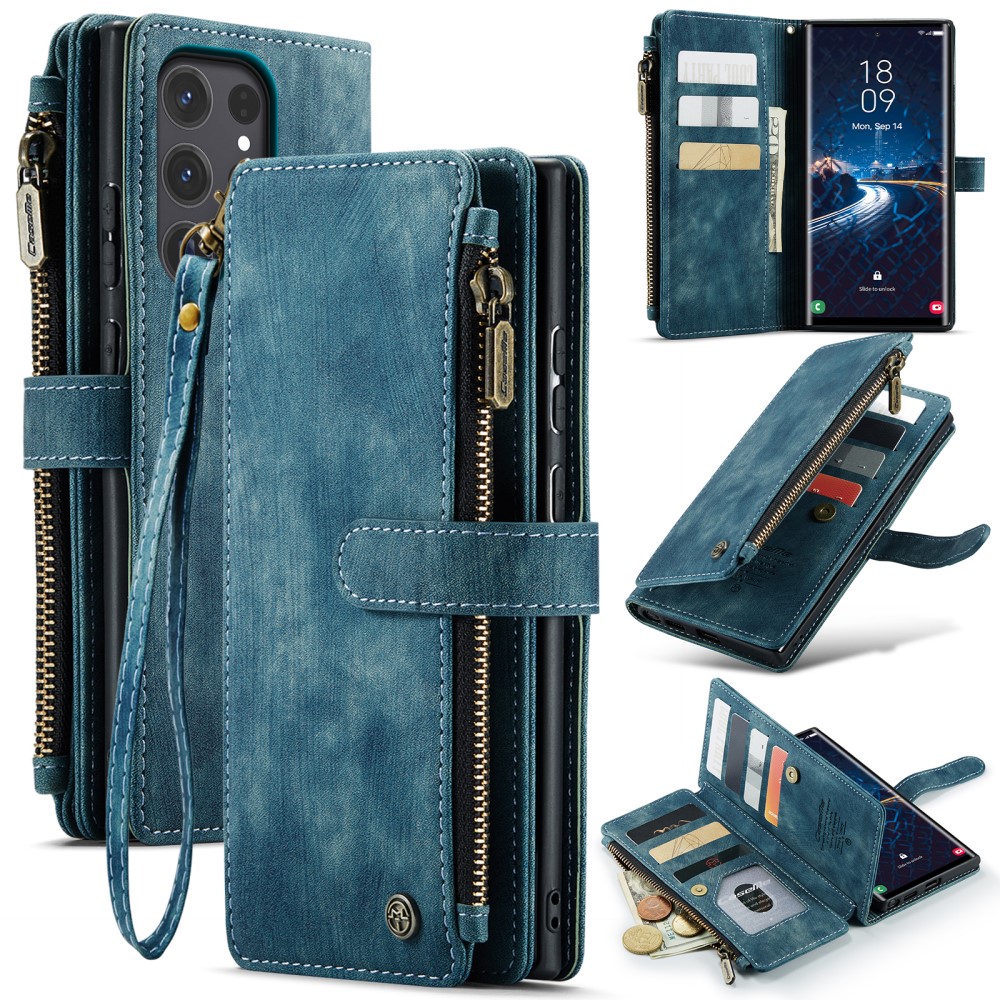 Pouzdro na Samsung Galaxy S25 Ultra CASEME Deluxe modré