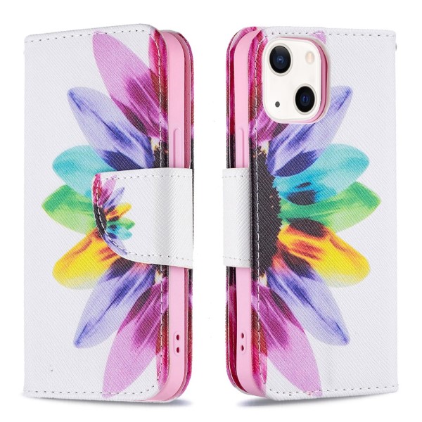 Pouzdro pro iPhone 13 Abstrakt bílé