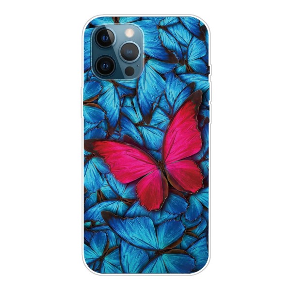 Kryt na iPhone 13 Pro Motýl modrý