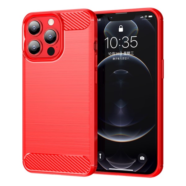 Kryt na iPhone 13 Pro Carbon červený