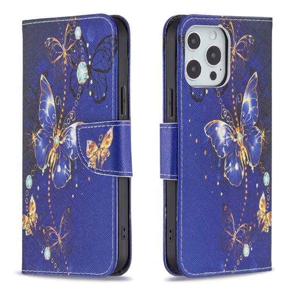 Pouzdro pro iPhone 13 Pro Motýly fialové