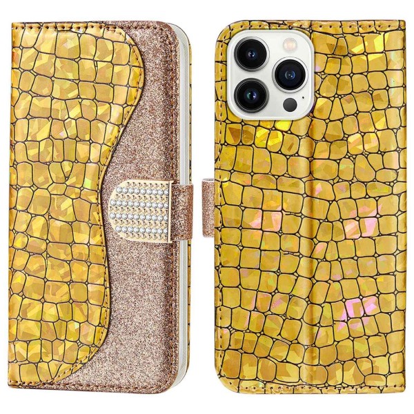 Pouzdro pro iPhone 14 Pro Glitter zlaté