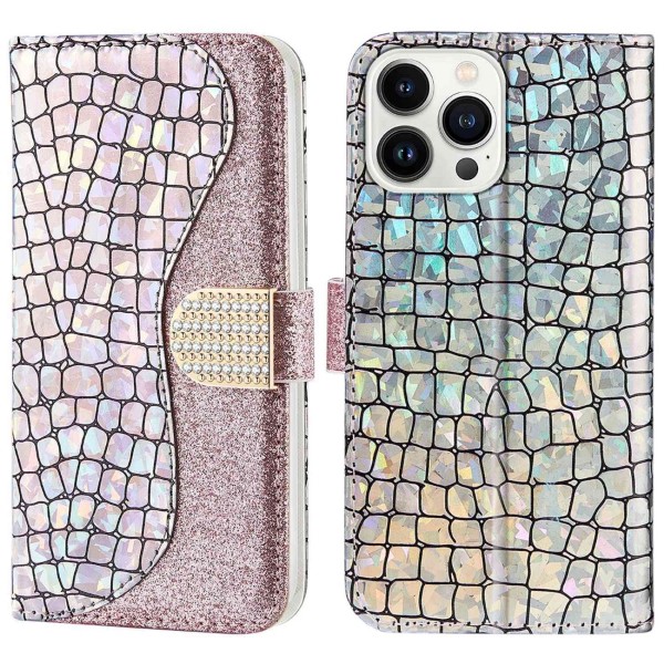 Pouzdro pro iPhone 14 Pro Glitter růžové