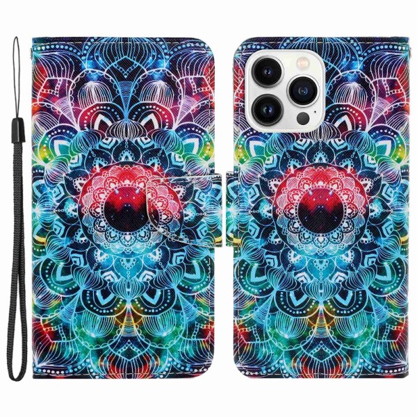 Pouzdro pro iPhone 14 Pro Mandala barevné