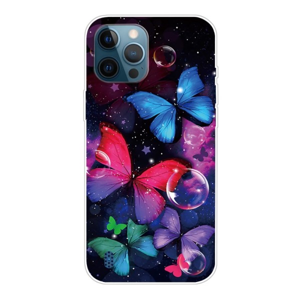 Kryt na iPhone 13 Pro motýl černý