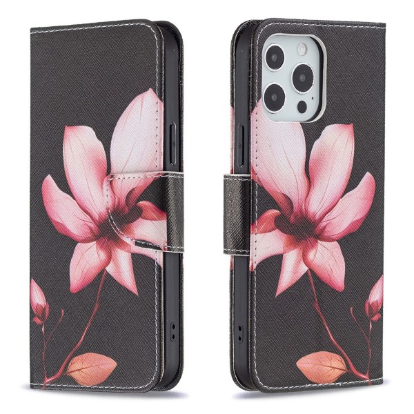 Pouzdro pro iPhone 13 Pro Kytka černé
