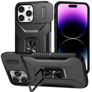 Kryt na iPhone 14 Pro Max odolný s krytkou na fotoaparát černý