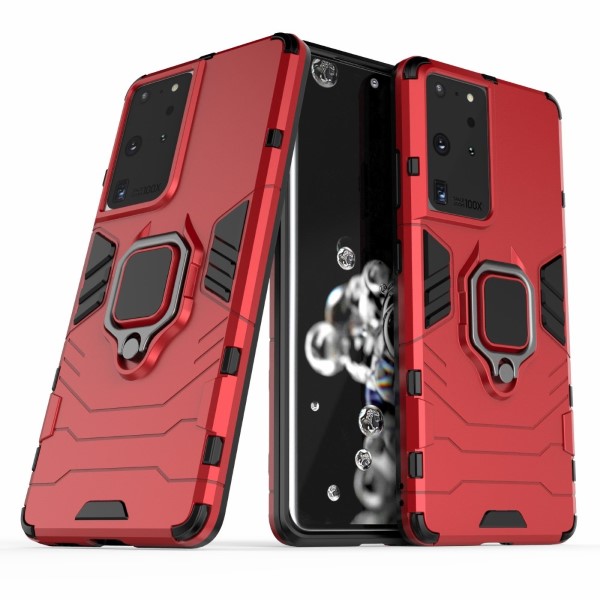 Kryt na Samsung Galaxy S21 Ultra odolný Finger červený