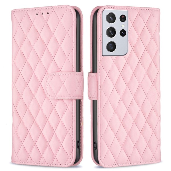 Pouzdro na Samsung Galaxy S21 Ultra Binfen růžové