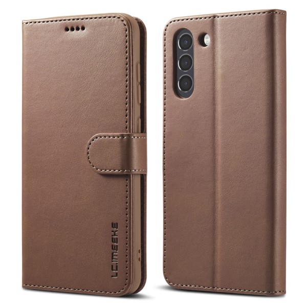 Pouzdro na Samsung Galaxy S21 FE LC.IMEEKE hnědé