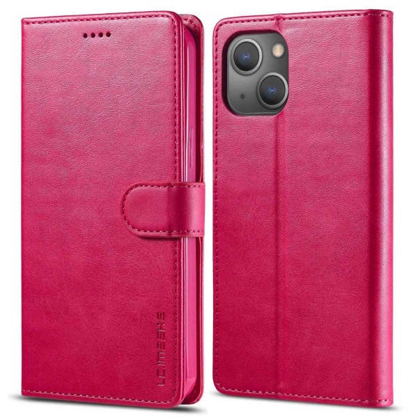 Pouzdro LC.IMEEKE pro iPhone 14 Plus růžové