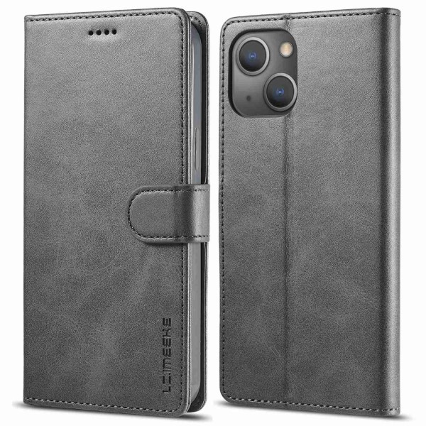 Pouzdro LC.IMEEKE pro iPhone 14 Plus šedé