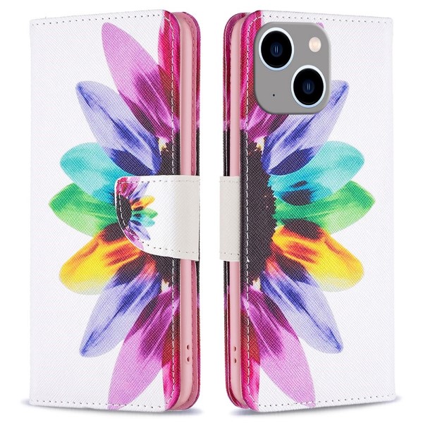 Pouzdro na iPhone 14 Plus Kytka bílé