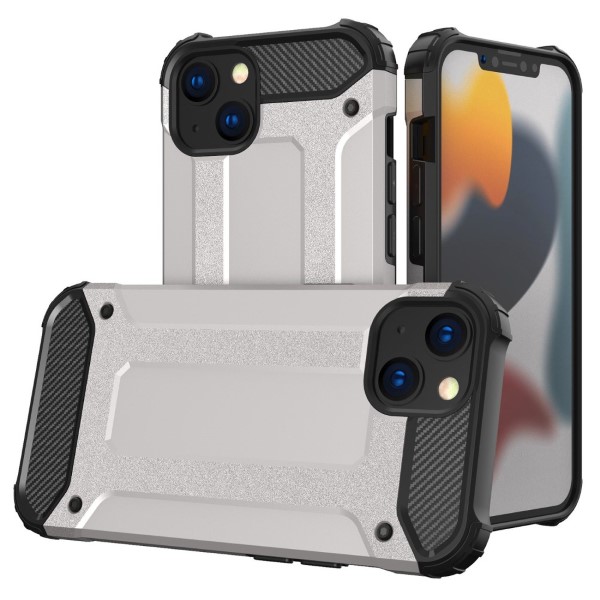 Kryt na iPhone 14 Plus odolný Hybrid stříbrný