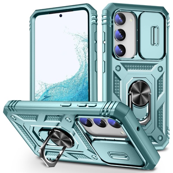 Kryt na Samsung Galaxy S23 odolný s krytkou na fotoaparát světle modrý 