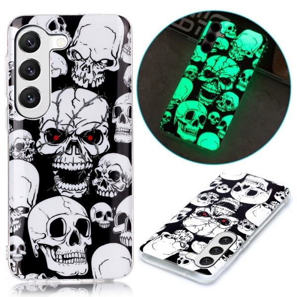 Kryt na Samsung Galaxy S23 svítící Lebky
