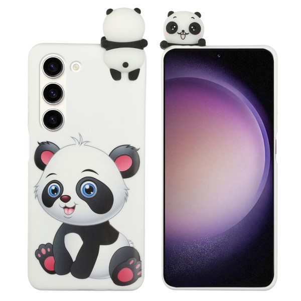 Kryt na Samsung Galaxy S23 3D Panda bílý