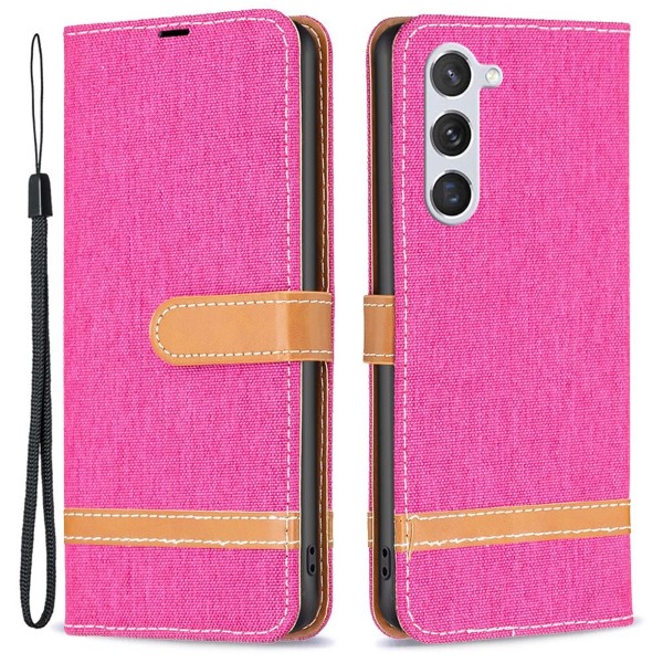 Pouzdro na Samsung Galaxy S23 Jeans růžové