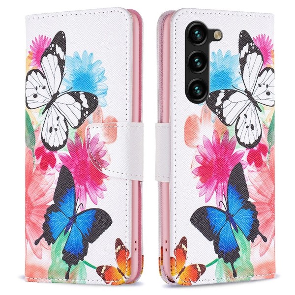 Pouzdro na Samsung Galaxy S23+ Motýl bílé