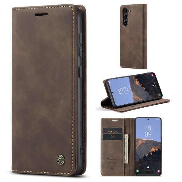 Pouzdro na Samsung Galaxy S23+ CASEME hnědé