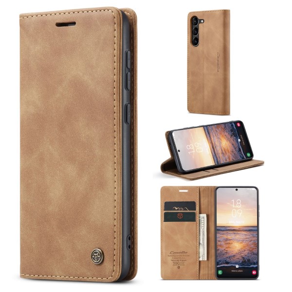 Pouzdro na Samsung Galaxy S23+ CASEME světle hnědé
