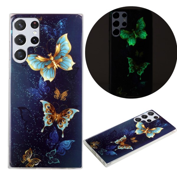 Kryt na Samsung Galaxy S23 Ultra svítící Motýl