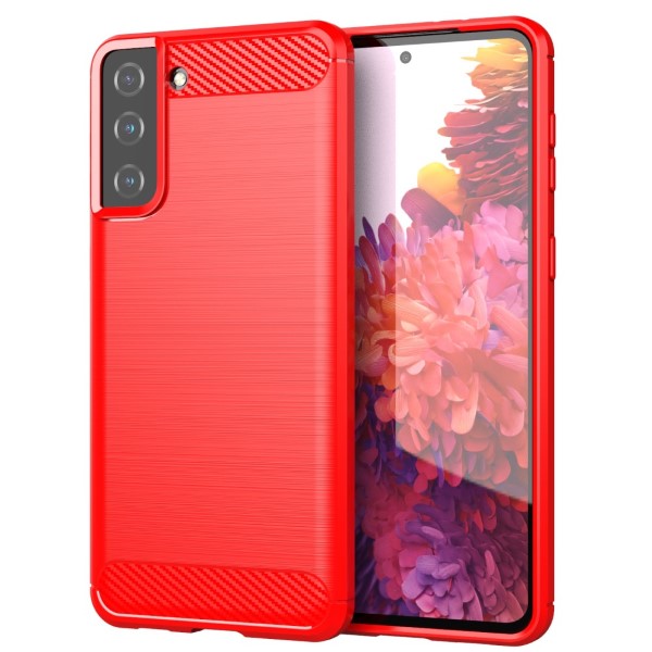 Kryt na Samsung Galaxy S21 Plus Carbon červený