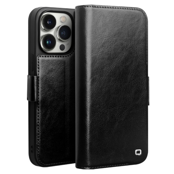 Pouzdro kožené QIALINO na iPhone 13 Pro Max černé