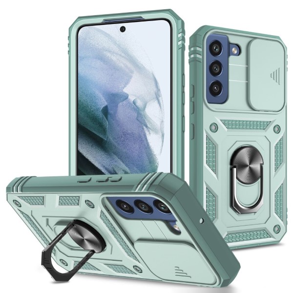 Kryt na Samsung Galaxy S22 odolný s krytkou na fotoaparát světle modrý