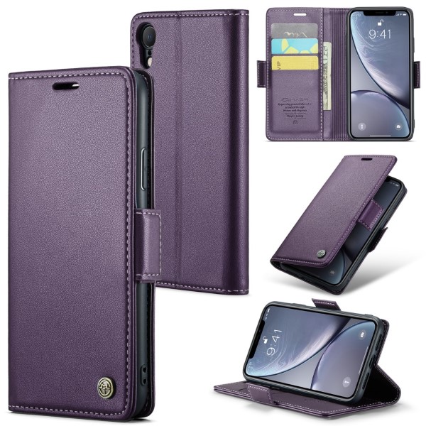 Pouzdro pro iPhone Xr CASEME Smooth fialové
