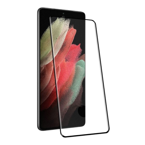 Tvrzené sklo na Samsung Galaxy S21 Ultra(podpora odemykání otiskem prstu) černé