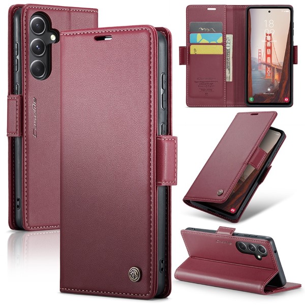 Pouzdro na Samsung Galaxy S23 FE CASEME smooth červené