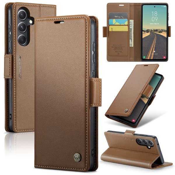 Pouzdro na Samsung Galaxy S23 FE CASEME smooth hnědé